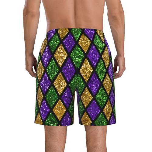 AMRANDOM Men's Shorts Casual Elastic Waist Drawstring Summer Beach Shorts3