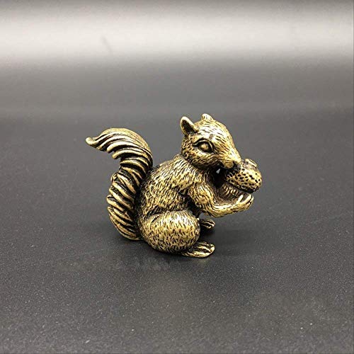Animal en laiton écureuil sculpté : le cadeau de nouveauté idéal pour collectionneur