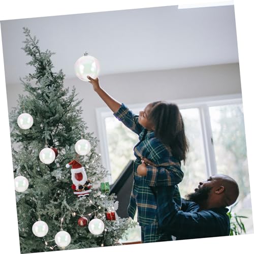 Boule suspendue de Noël perle à bulles lumineuse