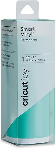 Cricut Joy Smart Vinyl, permanente, de 14x121cm, rollo de calcomanía adhesiva, color negro