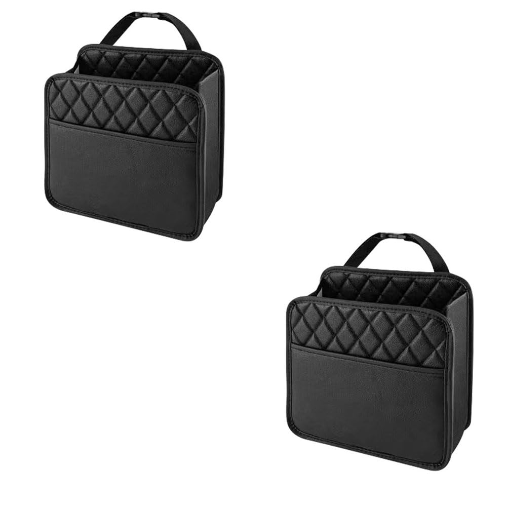 EQHCVCES Car Seat Back Storage Box For VW Transporter T5 T6 2003-2023, Hanging Bag Document Holder Multi-Pocket Bottle Waterproof Organizer Travel Tidy Pouch,Two pieces