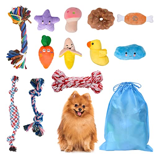 Cymax Kauspielzeug für Hunde, Hundespielzeug Seil, Welpenspielzeug Set, Kauspielzeug für kleine Hunde und Welpen Cover