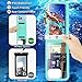 Njjex Double Space Waterproof Phone Pouch Bag - 2 Pack Waterproof Phone Case Dry Bag for S25 Ultra S24 S23 S22 S21+ S20 S10 S9 Note 20 A14 A15 A16 5G A35 A36 iPhone 16 Pro Max 16E 15 14 13 12 11 Xr X