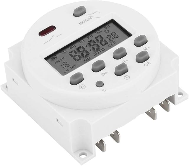 CN101A DC12V LCD Digital Time switch Microcomputer Control Power Timer Relay Switch 220v-240/50-60hz