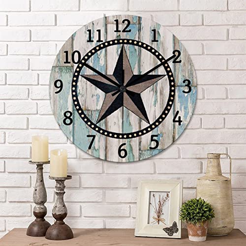 Reloj de Pared Redondo 15 pulgadas de Madera Estilo Antiguo miniatura 1