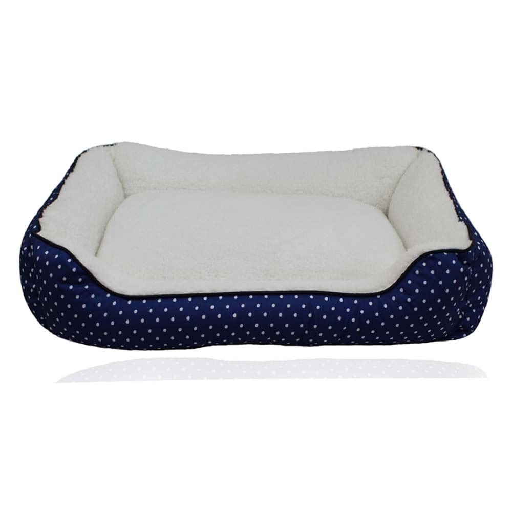 PAWPOURRI Polka Dot Cuddler Bed for Small to Medium Dogs | 100% Polyester Cover | Recycled Polyfibre Filling | Washable Cover - Navy Blue, S/M (B0CLXW682D) Amazon Price History, Amazon Price Tracker