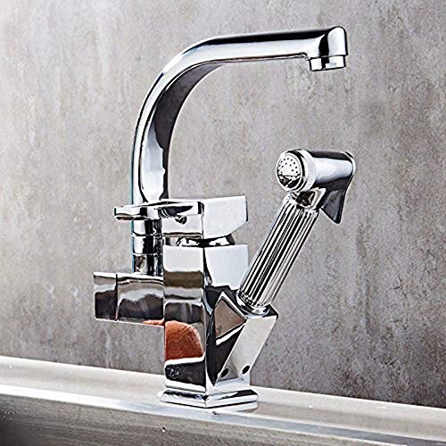 Robinet de cuisine double usage orientable à 360 résistant aux hautes températures