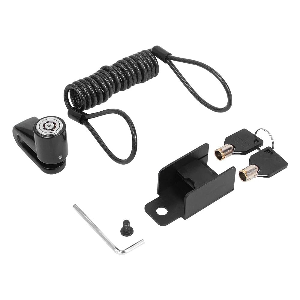 YTQMoreBNZ Electric Scooter Wheel Anti-theft Lock, Brake Disc Rotor, Motorcycle Lock Accessories, For Xiaomi M365 Pro 1S(Black)