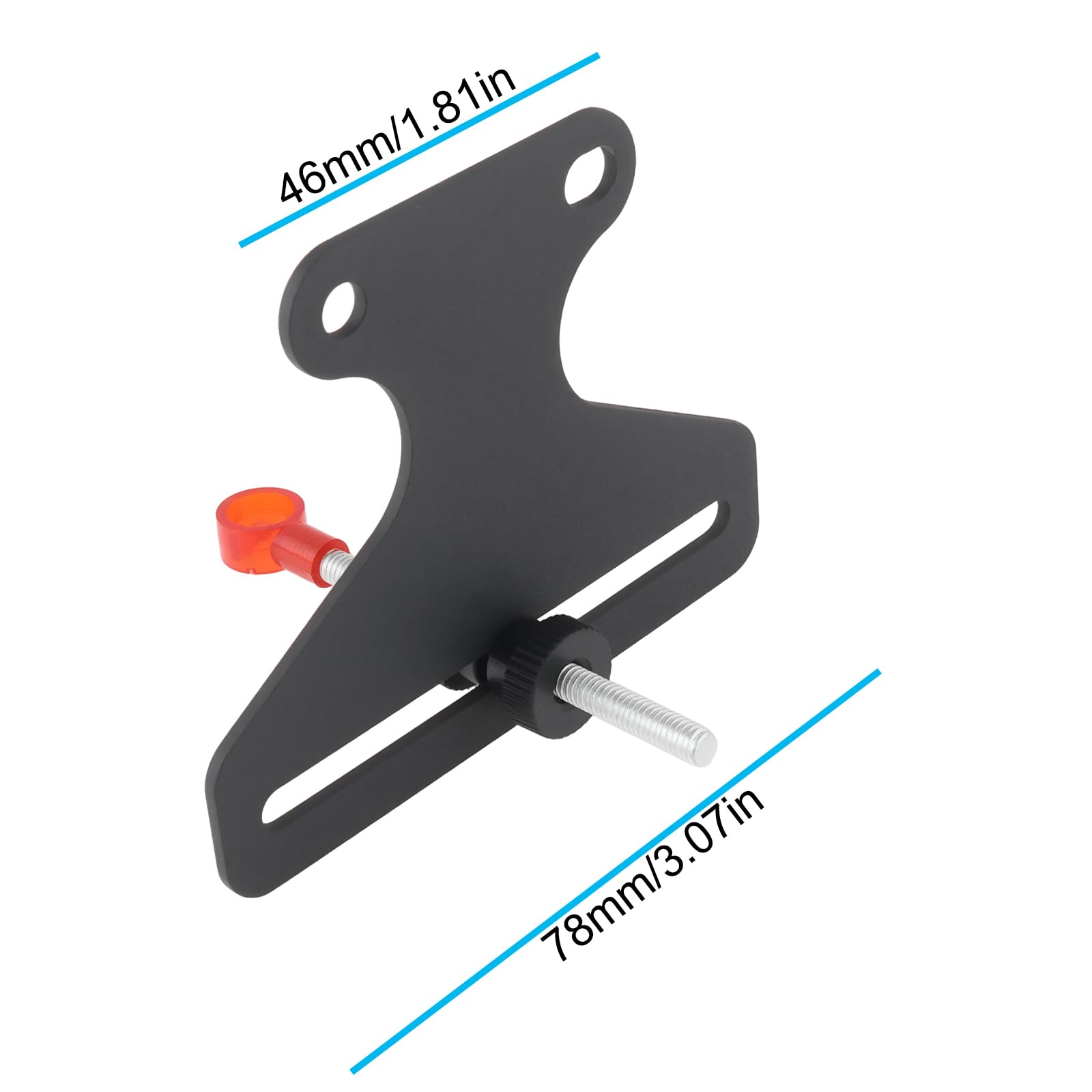 ECSiNG Viseur d'arc Anti-Flexion Métal Aiguille Unique Forme T Accessoire Tir à l'arc Noir