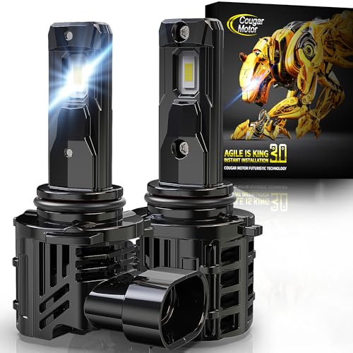 Image of Cougar Motor 9006 Fog Bulbs, Non-Polarity Offroad Auxiliary Bulbs ATV UTV Quick Install Plug-N-Play, Pack of 2