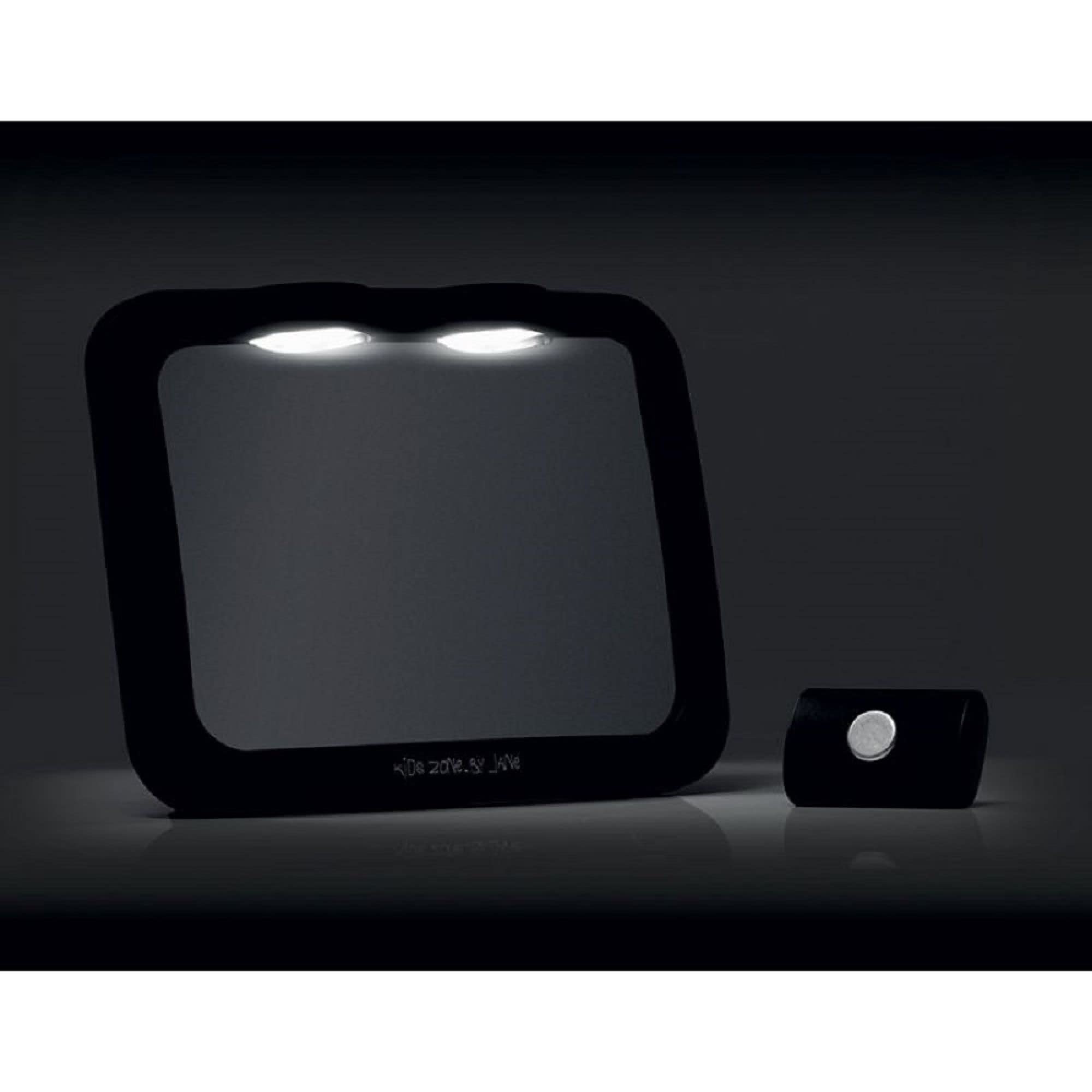 Maxi Espejo de seguridad ajustable 360º con luz led y mando