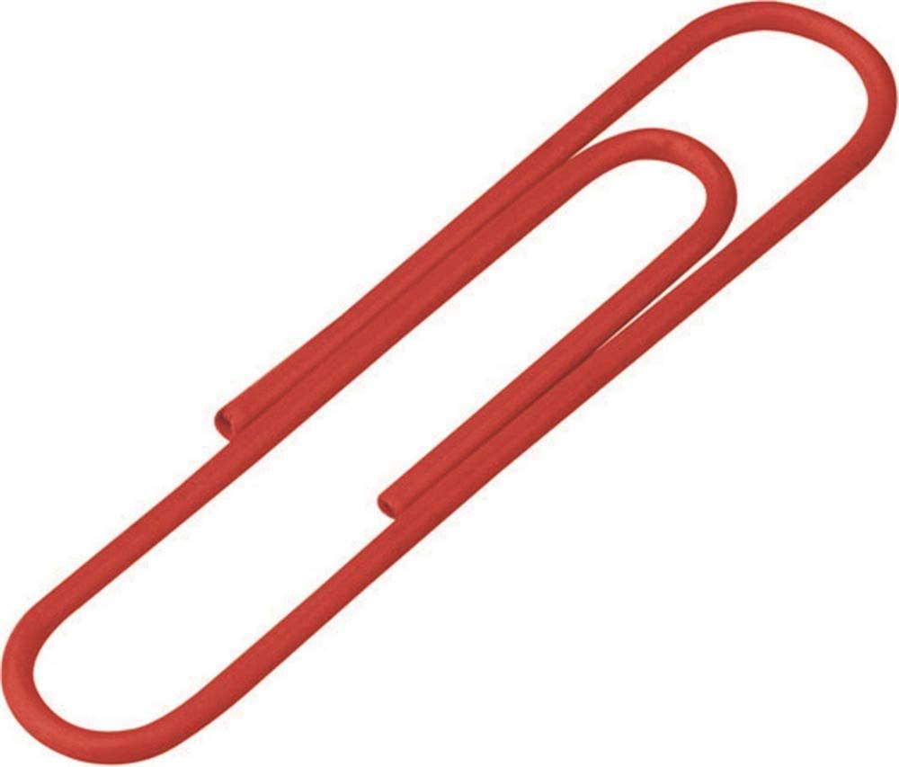 Maped - Clips de Oficina - Caja Abrefácil - 15 Unidades Galvanizadas - Tamaño Gigante de 50 mm - Clips para Papel en Colores Surtidos - Forma Redondeada - Ideal para Sujetar Grandes Cantidades
