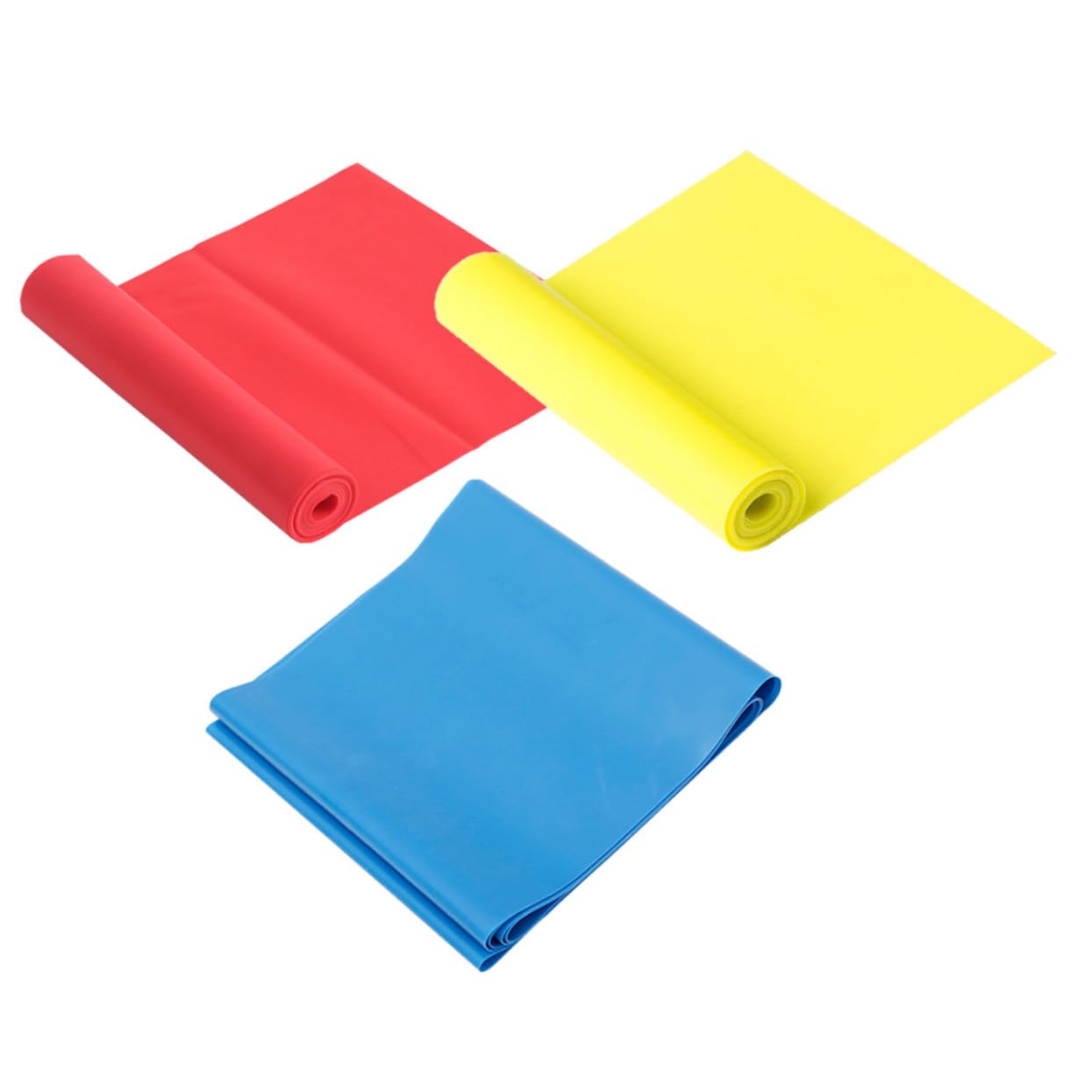 VICASKY 9 Bande Elastiche Resistenza in Lattice Naturale per Yoga e Allenamento Fitness Fasce Elastiche Resistenti per Stretching e Potenziamento Muscolare Leggere e e Rosso