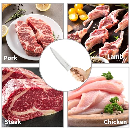 Olulu 8 Inch Chef Knife, Razor Sharp Kitchen Knife With Protective Knife Sheath thumb #2