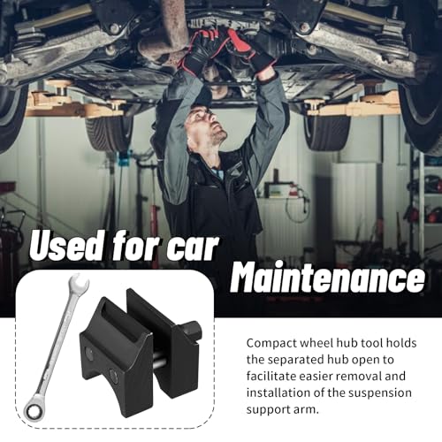 MINENICE 2 Stück Federbein Spreizer 1 Knarrenwerkzeug, Achsschenkel Spreizer mit Geteilter Nabe, Auto Federbein Spreizwerkzeug, Achsspreizer Mechanikerwerkzeuge für die meisten Fahrzeuge