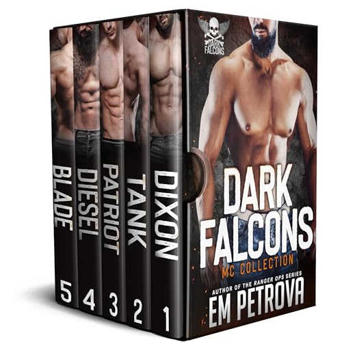 Dark Falcons MC Collection Audiobook By Em Petrova cover art