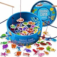 Jaques of London Magnetic Fishing Game | Educational Toy for Toddlers Age 3–5 | Wooden Catch & Count Game for Boys & Girls