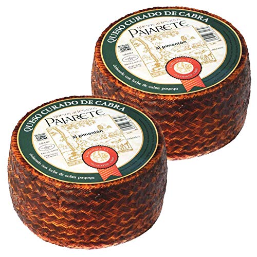Queso Curado de Cabra al Pimenton de 1450 g - D.O. Sierra de Cadiz - Pajarete (Pack de 2 piezas)