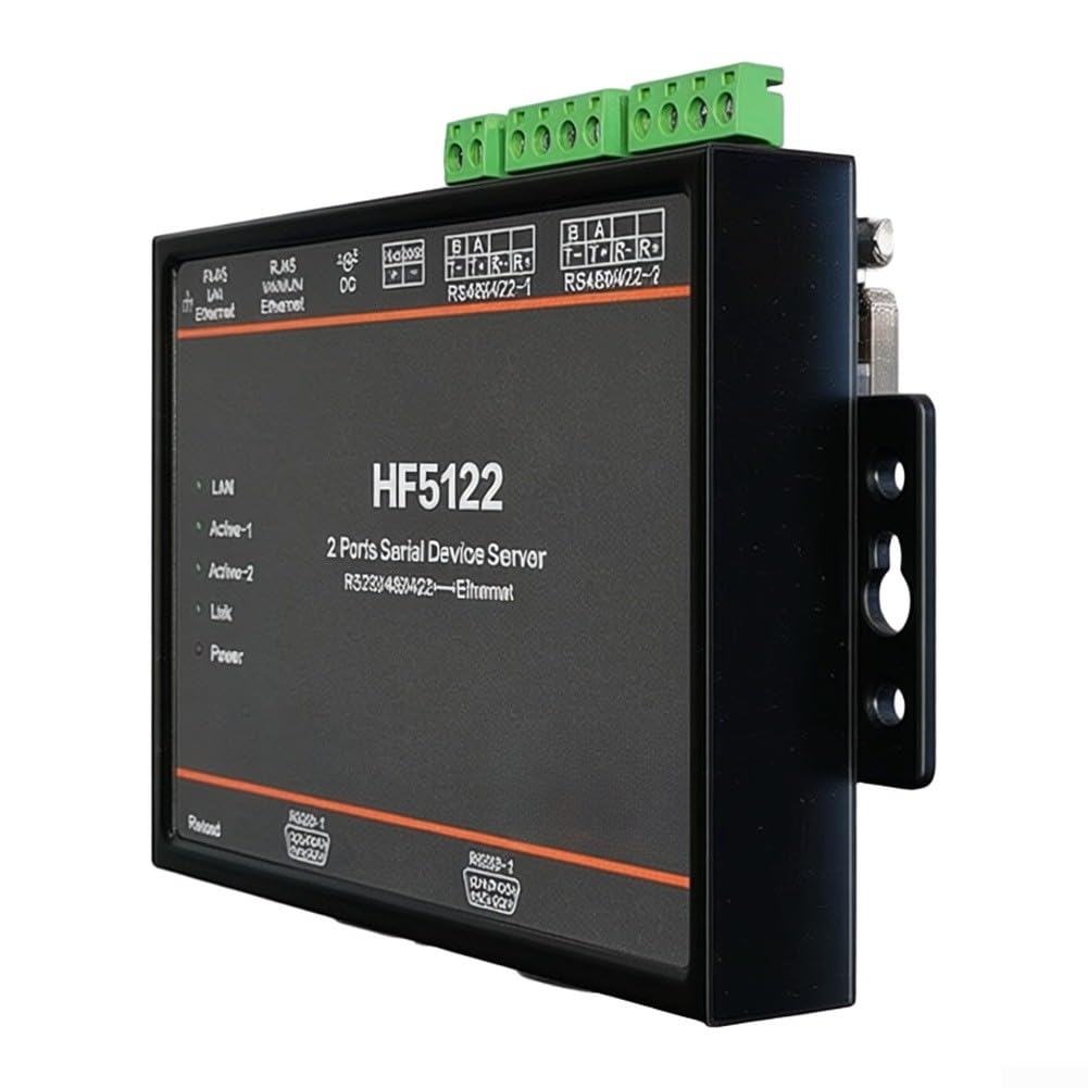 Convertisseur Série Ethernet 2 Ports pour industriel HF5122 Convertisseur