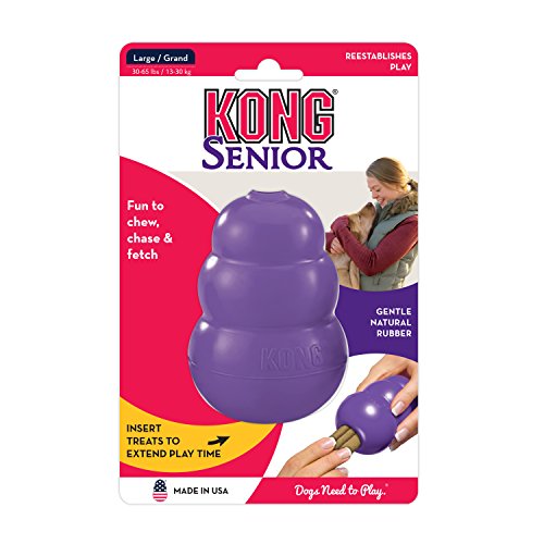 KONG Senior KONG Dog Toy, Medium, Purple