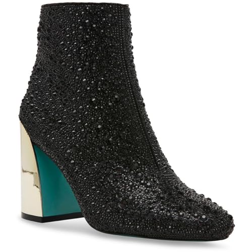 Betsey Johnson Womens SB-HUGO Rhinestone Ankle Boots