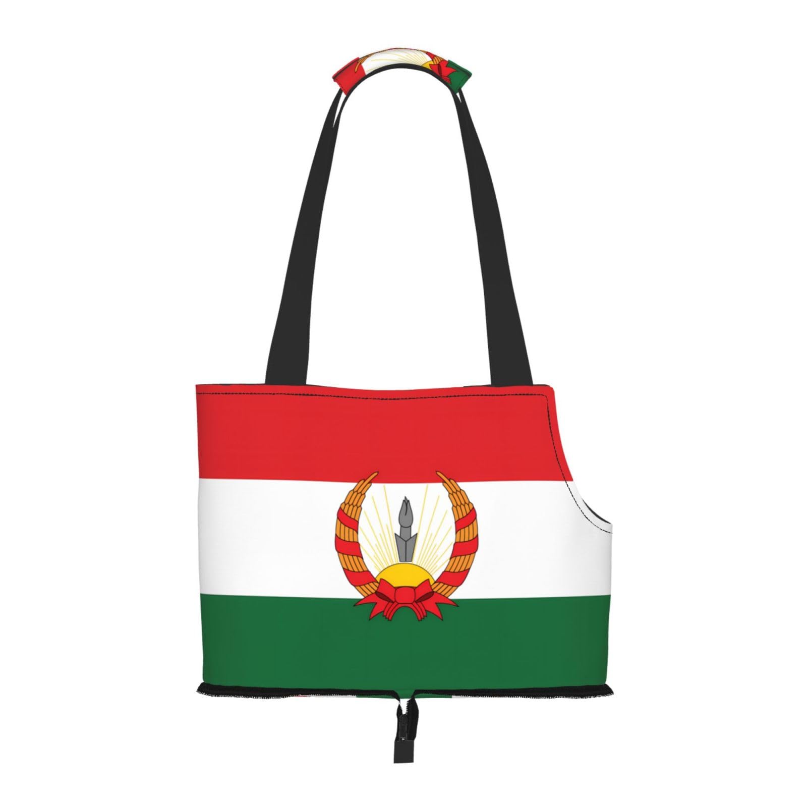 Flag of Mahabad Pet Tote Bag - Waterproof and Wear-Resistant Portable Shoulder Bag for Small Dogs and Puppies