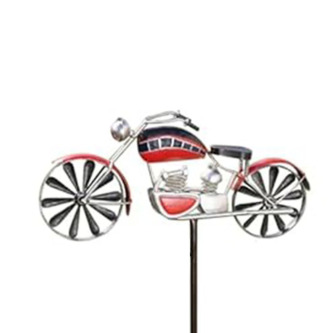 3D único Y Mágico Molino De Viento De Metal Spin, Wind Spinners para Jardín, Molino De Viento Wind Spinner, Escultura De Viento Spinner, Wind Spinners Estacas Adornos para Patio (Motobike)