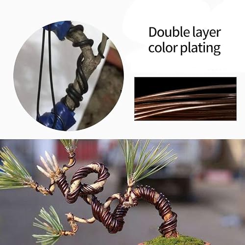 Zoenae 10M Bonsai Wire Plant Support Anodized Aluminum Bonsai Training Wire For Plant Shapes Garden Accessories 6 Sizes 1/1.5/2/2.5/3/3.5 Mm (Size : 1Mm) #TOP3