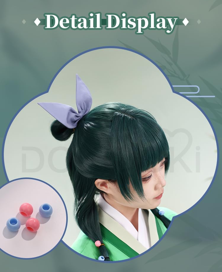 KIRA KIRA Maomao Cosplay Costume Doki-SR The Apothecary Diaries Maomao Cosplay Kimono Costume Uniform Outfit: 3X-Large