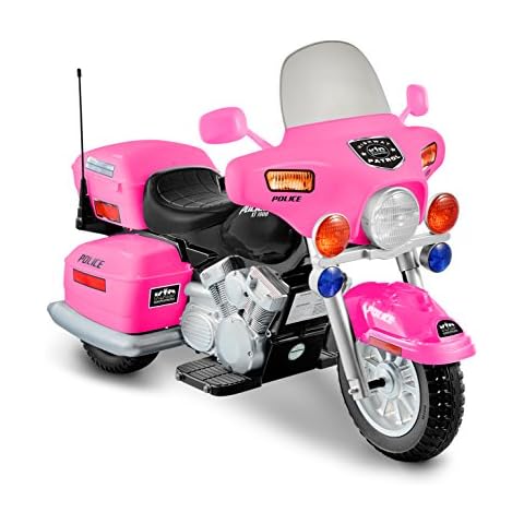 Kid Motorz 12V Patrol H. Police Ride On, Pink Cover