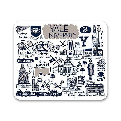 OTM Essentials Yale University Standard Fabric Mouse Pad, Desk Accessories, Standard Fabric Gaming Mouse Pad