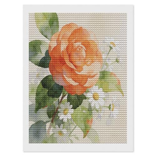 Kits de pintura de diamantes de camelias para decorar tu salón con arte brillante