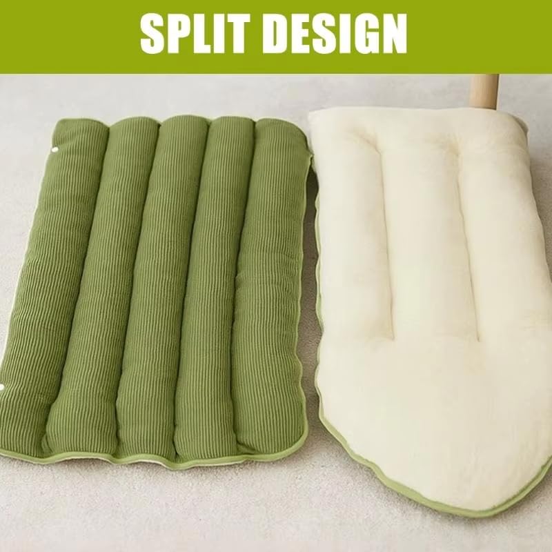 Emmaasery Abnehmbares und Waschbares, Geschlossenes Winter-Katzenbett, Abnehmbares und Waschbares Katzenbett, für Katzen und kleine Hunde (Beige,L)