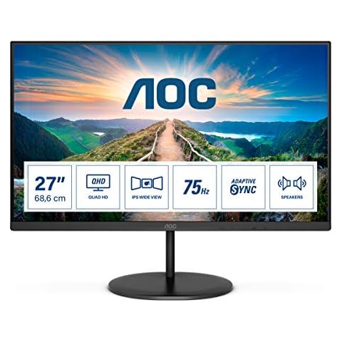 Monitor AOC Q27V4EA de 27 pulgadas con tecnología Quad HD y altavoces integrados Cover