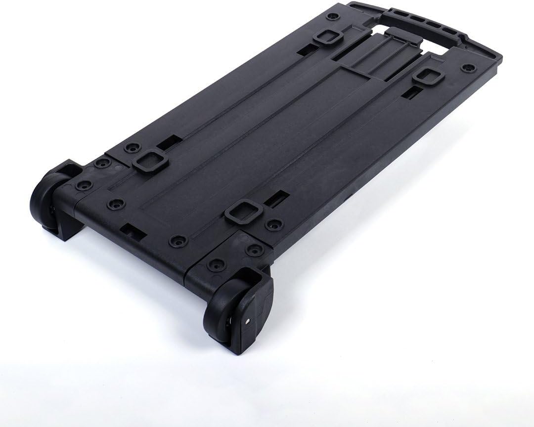 Pelican 1560 Replacement Trolley Set - Backplate, Telescoping Handle, L&R Wheel Assemblies - Black