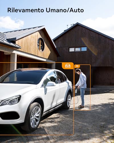 2K Telecamera Wi-Fi Esterno Visione Notturna a Colori, 3MP Telecamera WiFi 360° IP66, Rilevamento Umano, Tracciamento Intelligente, 2,4Ghz - Powerline - Immagine 1