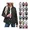 Winter Coats for Women Plus Size Quilted Jackets Long Sleeve Button Puffer Coat Lightweight Bomber Jacket Outerwear