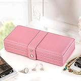 ★ joyas caja de regalo: un diseño elegante, ideal para guardar collares, pendientes, pulseras, anillos, zarcillos, horquillas, broches, gemelos y otras joyas, apto para la vida diaria y de negocios, una gran opción de regalo para niñas y mujeres.