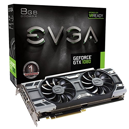 EVGA GeForce GTX 1080 GAMING ACX 3.0, 8GB GDDR5X, LED, DX12 OSD Support (PXOC) Graphics Card 08G-P4-6181-KR