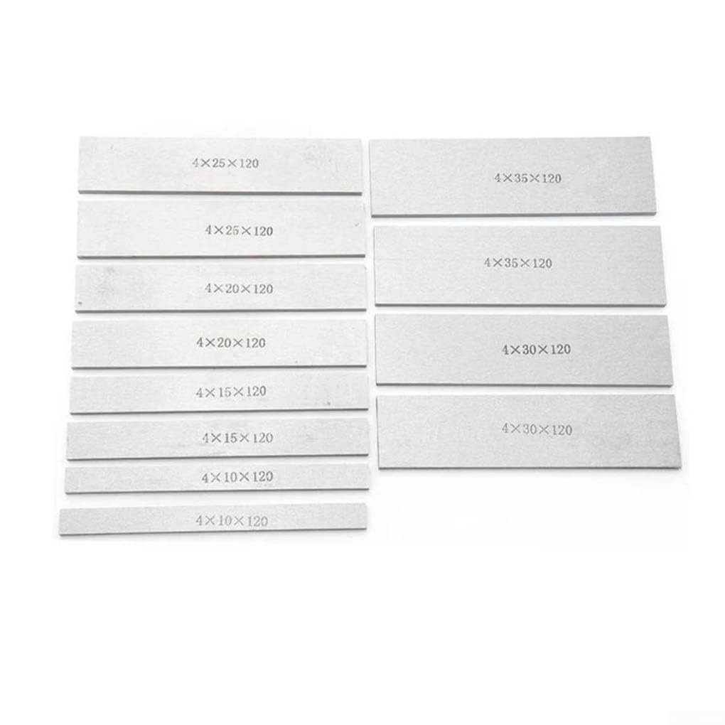 Juego de 12 piezas de almohadillas paralelas de precisión de 120 mm de longitud, bloques de fresado de metal con caja de almacenamiento para torno y máquina de molienda, herramienta de taller, acabado