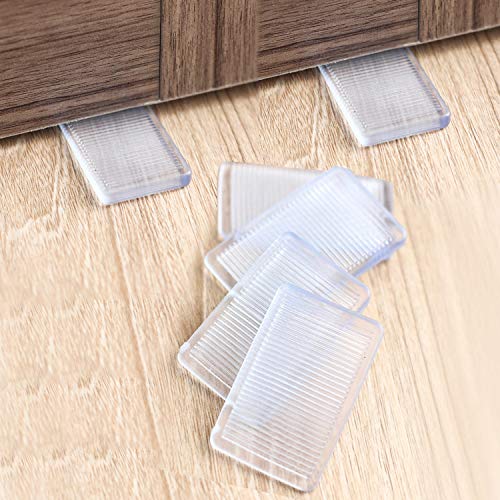 Tahikem 8 Pcs Plastic Clear Table Shims, Level Wedge For Home Furniture, Have