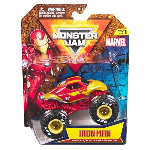 Monster Jam Marvel Iron Man camion en métal 2024 moulé