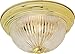 Nuvo Lighting 45923660160 Two Light Flush Mount, Brass-Polished/Cast