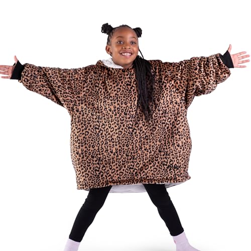 Image of Bare Home Wearable Blanket Hoodie - Soft Plush Sherpa - Warm and Cozy - Oversized Wearable Blanket