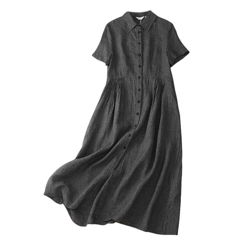 Robe chemise coton lin anti transpiration travail et quotidien