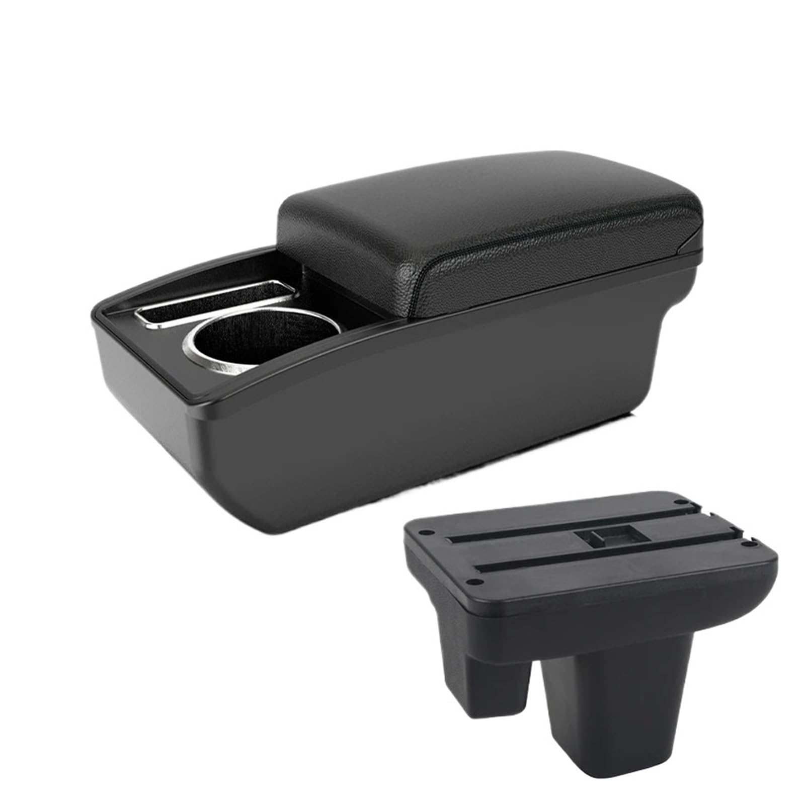UMDJJU For MG For MG3 Car Armrest Box Central Storage Interior Modification Charging Supplies Right Driver Car Centre Console Armrest Box(A2 Black line NO USB)