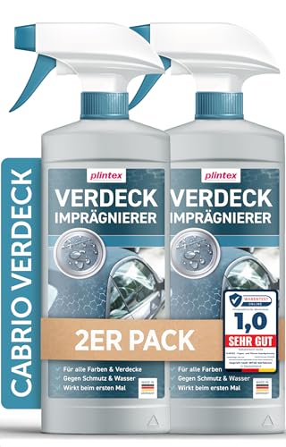 PLINTEX® 2x580ml Cabrio Verdeck Imprägnierung - Imprägnierspray für...