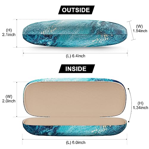 Image of Eyeglasses Case, Hard Shell Protective Case for Glasses, Unisex for Women Men