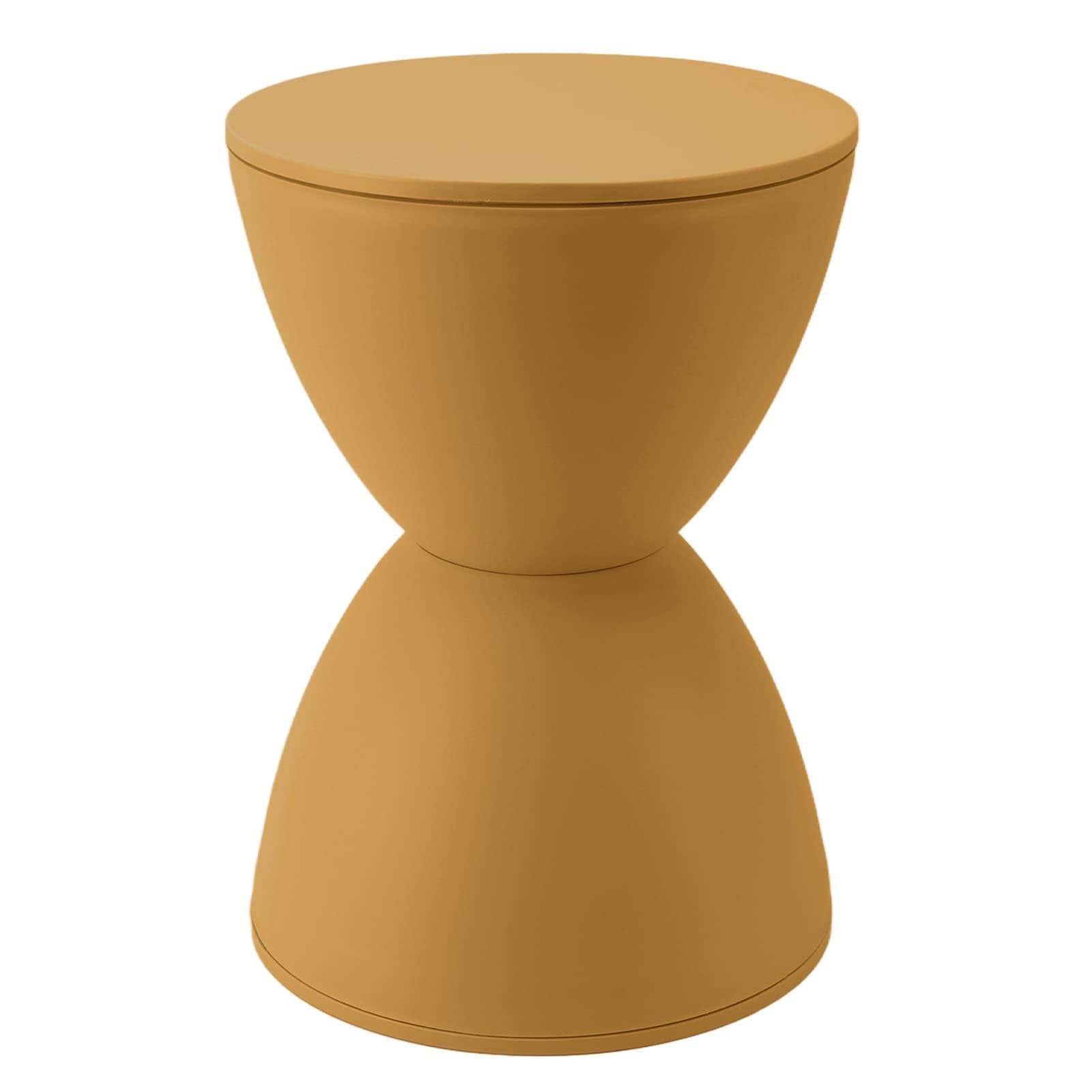 Sgabello a Forma di Clessidra in Plastica Multiuso e Versatile, Design Semplice e Moderno, Resistente e Sicuro