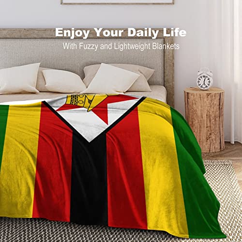 Couverture flanelle Zimbabwe cadeau idéal plaid réversible doux